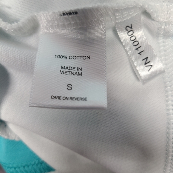 NWT New York & Company Aqua, White And Black Fit and Flare Mini Dress SZ Small. - Picture 9 of 9